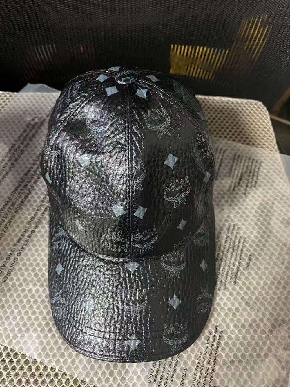 MCM. Black Baseball Cap